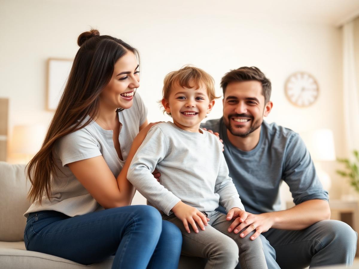 A young family protected by life insurance cover